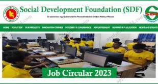 SDF NGO Job Circular 2023