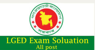 LGED Exam Question Solution 2023 All Post
